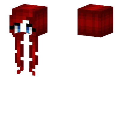 Christmas Ruby Red Hair Minecraft skin