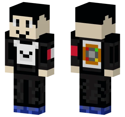 Chuqui2202 Black Hoodie Outfit Minecraft skin