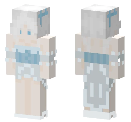 Cinderella Glass Princess Minecraft skin
