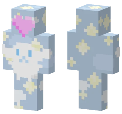 Cinnamoroll Pixel Art Minecraft skin