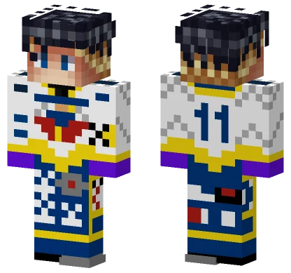 CJ 11 Blue Outfit Minecraft skin