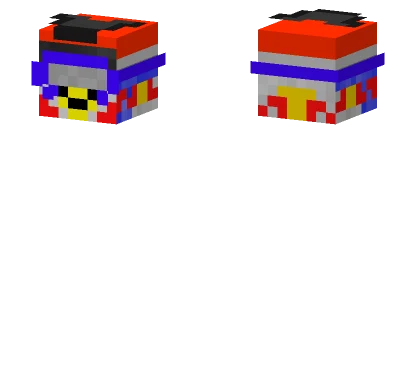 Cj Kask Czerwony V3 Minecraft skin