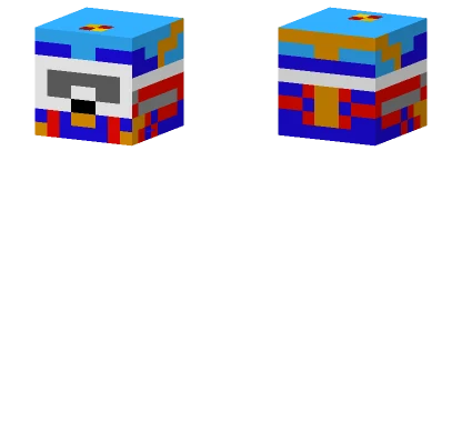 Cj Kask Redbull Niebieski Minecraft skin