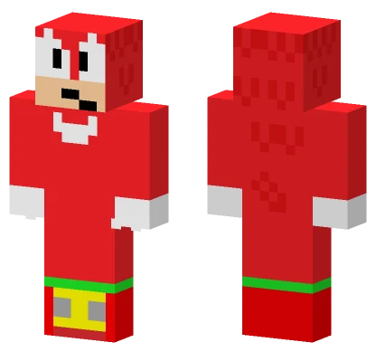 Classic Knuckles V2 Minecraft skin