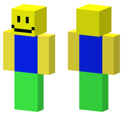Classic Roblox Noob Minecraft skin