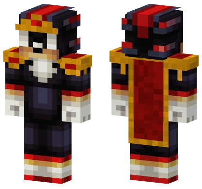 Classic Shadow The Hedgehog Minecraft skin