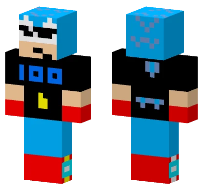 Classic Sonic 100 Like Special Skin Minecraft skin