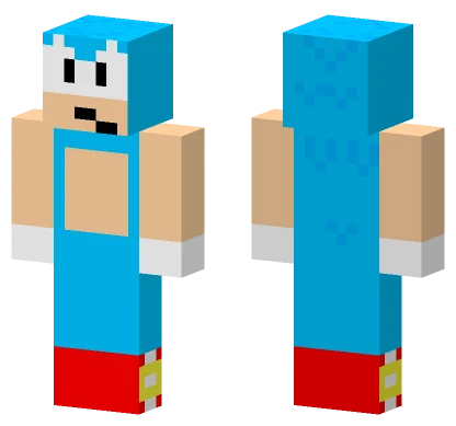 Classic Sonic Minecraft skin