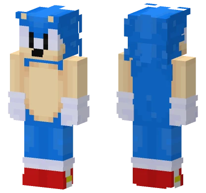 Classic Sonic Minecraft skin