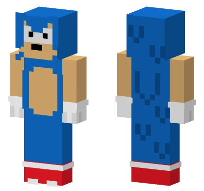 Classic Sonic Minecraft skin