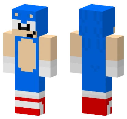Classic Sonic V4 Minecraft skin