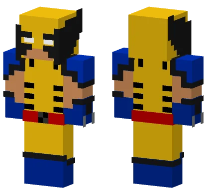 Classic Wolverine Minecraft skin