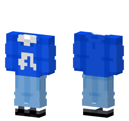 Classy Blue Sweater Outfit Rin Minecraft skin