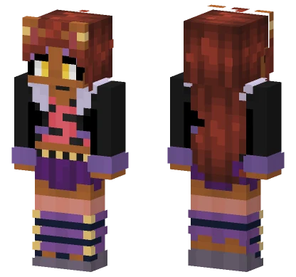 Clawdeen Wolf Monster High Minecraft skin