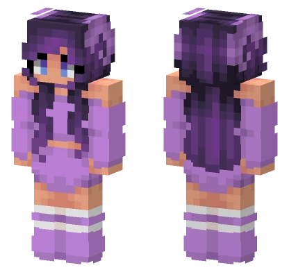 Cleora Lavender Purple Spring Skin 2023 Minecraft skin