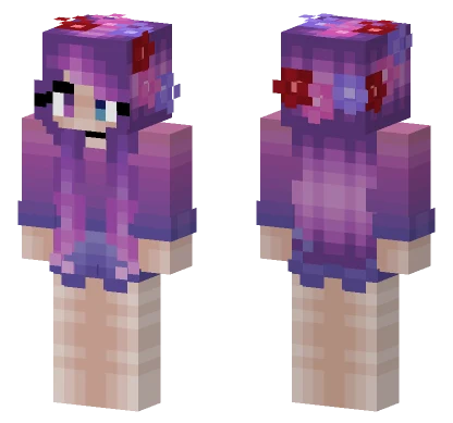 Cleora Spring Flower Crown Minecraft skin