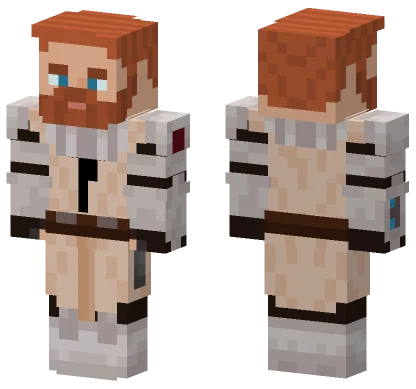 Clone Wars Master Obi Wan Kenobi Minecraft skin
