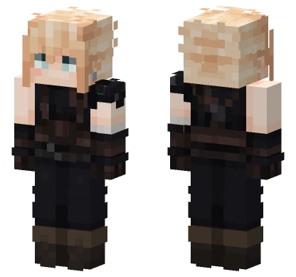 Cloud Strife V2 Minecraft skin
