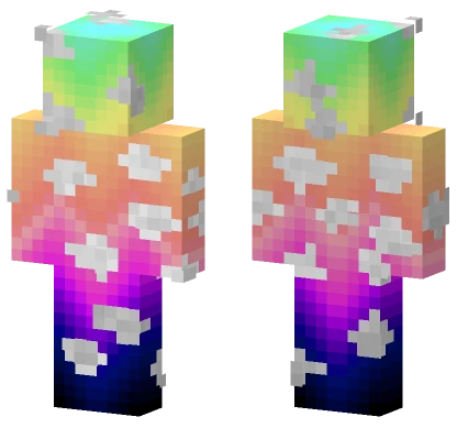 Cloudy Day Night Minecraft skin
