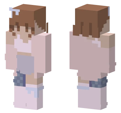 Cloudy Pastel Unshaded Minecraft skin