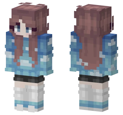 Cloudy Sweater Girl Minecraft skin