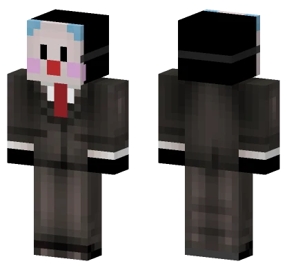 Clown Suit With Tie Minecraft skin