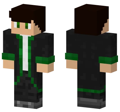 Coat Green Black Minecraft skin