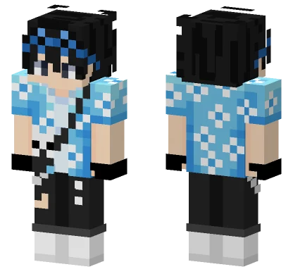 Cocouchi Blue Outfit Minecraft skin