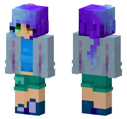 Cold Shoulder Girl Minecraft skin