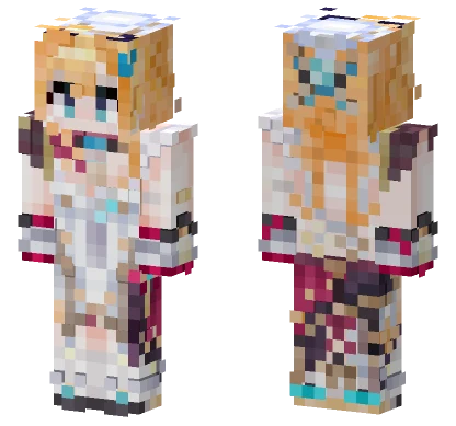 Color Accurate Genshin Impact Minecraft skin