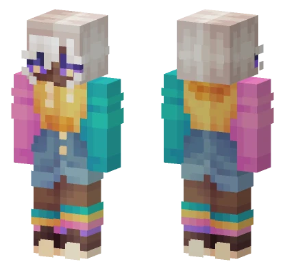 Color Coded Sfa6 Minecraft skin