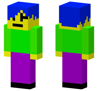 Colorful Block Figure Minecraft skin
