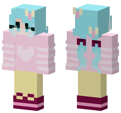 Colorful Girl Minecraft skin