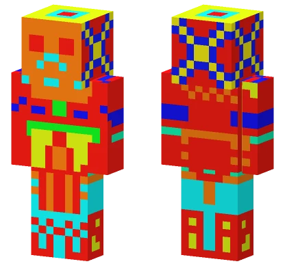 Colorful Mech Suit Minecraft skin