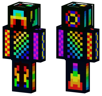 Colorful Rainbow Skin Minecraft skin