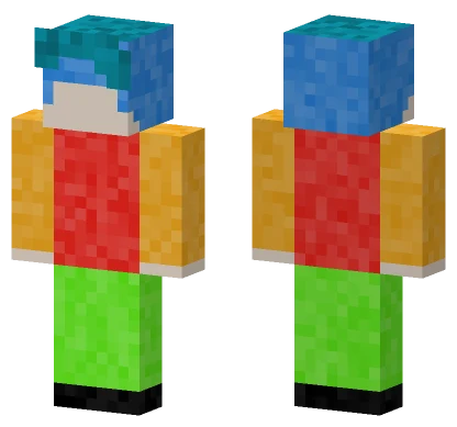 Colorful Stacked Blocks Minecraft skin