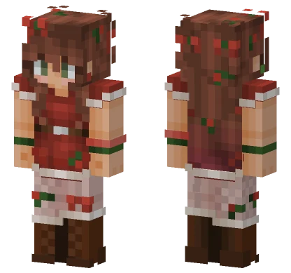 Colors of Christmas Girl Minecraft skin