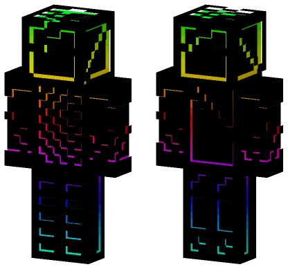 Coloured Demon Minecraft skin