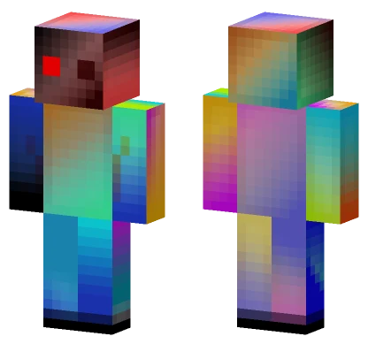 Colourful Chaos Minecraft skin