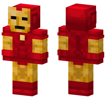 Comic Iron Man Minecraft skin