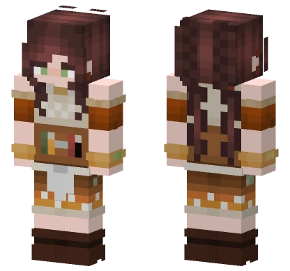 Cookie Girl Minecraft skin