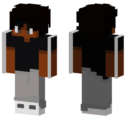Cool Black Hoodie Minecraft skin