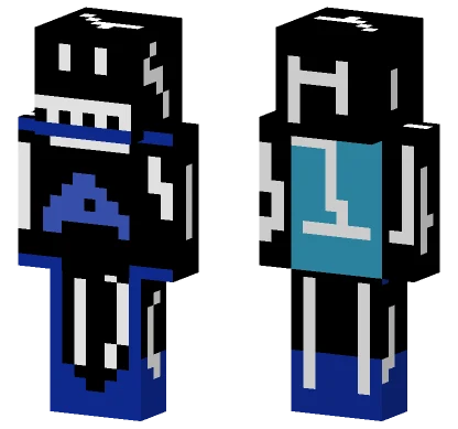 Cool Blue Avatar Minecraft skin