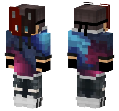 Cool Boy Bunny Mask Minecraft skin