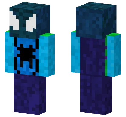 Cool Colours Spiderman Minecraft skin