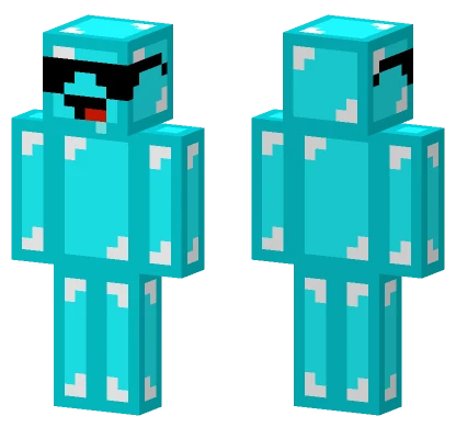 Cool Diamond Boy Minecraft skin