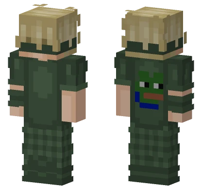 Cool Guy Blindfold Fixed Minecraft skin