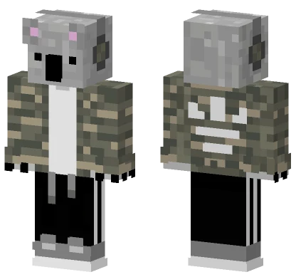 Cool Koala Gamer Minecraft skin