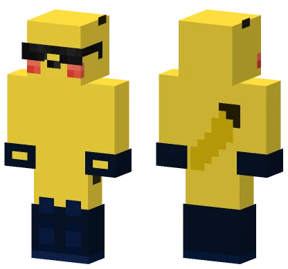 Cool Pikachu Minecraft skin