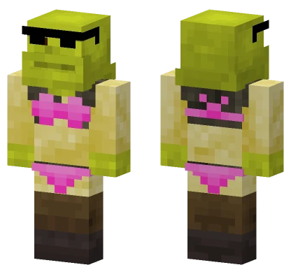 Cool Shrek In Two Piece Minecraft skin